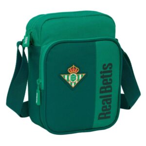 Safta Real Betis Balompie Bandolera - Cremallera - Bolsillo Frontal - Bandolera Ajustable - Resistente al Agua - 2L - 160x60x220mm - Color Verde
