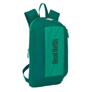 Safta Real Betis Balompie Mini Mochila - Hombreras Ergonomicas - Resistente al Agua - Bolsillo Frontal - Asa de Mano - 8.5L - 220x100x390mm - Color Verde