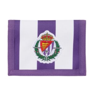 Safta Real Valladolid Billetera - Cabecera para Colgar - Cierre con Velcro - Compartimentos Internos - Bolsillo para Monedas - 125x10x95mm - Color Morado