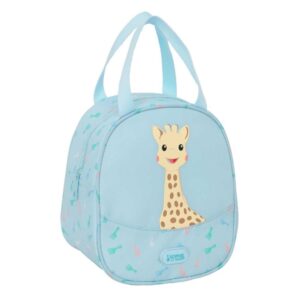 Safta Sophie la Girafe Dreams Neceser Termo de 5.85L - Interior Forrado en Aluminio - Repelente al Agua - Asa Superior - 190x140x220mm - Color Azul Claro
