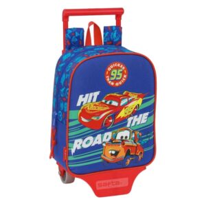 Safta Cars Mochila con Carro - Tarjeta ID - Asa Superior - Mochila Extraible - Material Resistente - 6L - 220x100x270mm - Color Azul