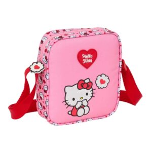 Safta Hello Kitty Bolsito con Bandolera - 1L - Material Duradero - 160x40x180mm - Color Rosa