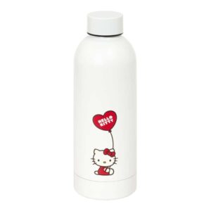 Safta Hello Kitty Botella Termo de 500ml - Acero Inoxidable - 70x225mm - Color Blanco