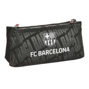 Safta F.C.Barcelona Neceser Compacto de 2L - 2 Compartimentos con Cremallera - Compacto - Resistente - 220x80x100mm - Color Negro