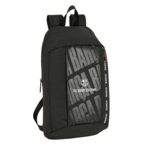 Safta F.C.Barcelona Mini Mochila - Hombreras Ergonomicas - Bolsillo Frontal - Asa Superior - Ajustable y Comoda - Uso Diario - 8.5L - 220x100x390mm - Color Negro