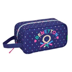 Safta Benetton Drop Zapatillero - Asa Lateral - 6L - Compacto y Ligero - 290x140x150mm - Color Azul Oscuro