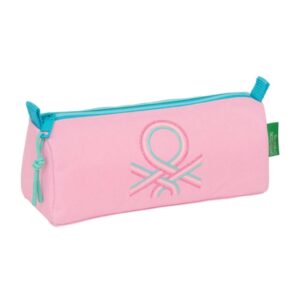 Safta Benetton Dolce Portatodo - Cremallera - 1.20L - 210x70x80mm - Color Rosa Pastel