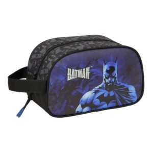 Safta Batman Neceser de 5L - Cremallera - Asa Lateral - Adapatable a Carro - 260x120x150mm - Color Negro