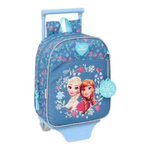 Safta Frozen Mochila con Carro - Tarjeta ID - Asa Superior - Mochila Extraible - Carro Resistente - 6L - 220x100x270mm - Color Azul