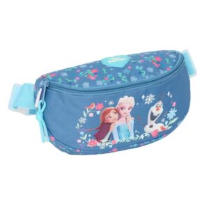 Safta Frozen Bolsa de Cintura - Cintas Ajustables - 2.90L - Cierre de PVC - 230x90x140mm - Color Azul