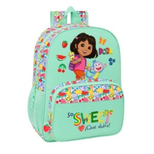 Safta Dora Mochila Adaptable a Carro - Portabotellas - Doble Tirador en Cremallera - Hombreras Ergonomicas - Espalda Acolchada - Asa de Mano Superior - 19L - 330x140x420mm - Color Menta