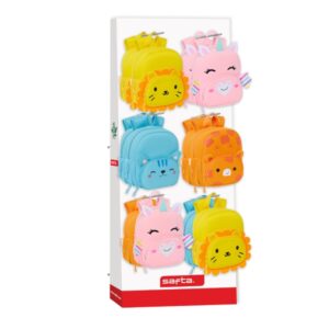 Safta Expositor con 10 Ganchos - Fabricado en Carton Reciclado - Ecologico - Presentacion Ordenada y Atractiva - 650x280x1580mm - Colores Surtidos