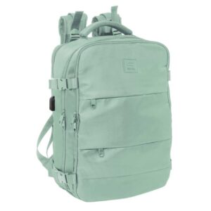 Safta Mochila de Cabina - Bolsillo para Portatil hasta 15.6" - Organizador Interno - Portabotellas - Bolsillos Frontales - USB - Zapatillero - Espalda Transpirable - 290x190x440mm - Color Menta