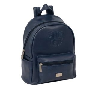 Safta F.C.Barcelona Mini Mochila - Bolsillo Frontal - Bolsillo Lateral - Interior Forrado - Hombreras Ajustables - Asa Superior Comoda - 9L - 240x120x280mm - Color Azul Marino
