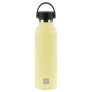 Safta Botella Termo de 600ml - Acero Inoxidable - Asa Superior - Color Amarillo