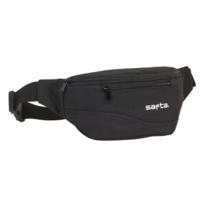Safta Bolsa de Cintura - Cremallera - Cintas Ajustables - 2.49L - 230x90x120mm - Color Negro