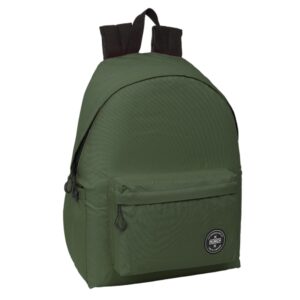Safta Munich Teen Khaki Mochila para Portatil hasta 14.1" - 17.3L - Ergonomico - Correas Ajustables - 310x130x430mm - Color Verde Oscuro
