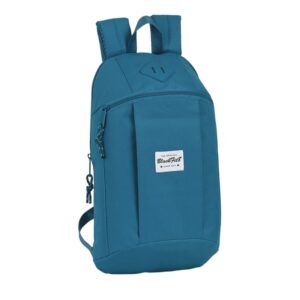 Safta Blackfit8 Egeo Mini Mochila - Hombreras Acolchadas - Espalda Ergonomica - Asa Superior - Compacta y Ligera - 8.5L - 220x100x390mm - Color Azul