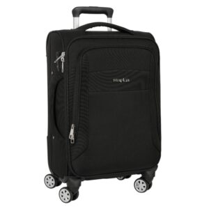 Safta Business Maleta Trolley de Cabina 20” - Cierre con Candado - Bolsillo para Portatil - Cintas de Sujecion - Ajustable - Protecciones Laterales - 35.7L - 350x200x510mm - Color Negro