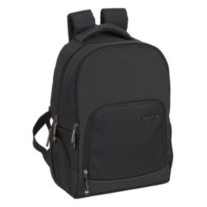 Safta Business Mochila para Portatil hasta 14.1" - Interior Acolchado - Bolsillo para Tablet - Conector USB - Portabotellas - Bolsillo Frontal - Tirador Doble - 18.8L - 280x160x420mm - Color Negro