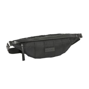 Safta Moos Capsula Bolsa de Cintura - Cremallera - Cintas Ajustables - 4.45L - 410x70x155mm - Color Negro