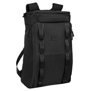Safta Basic Mochila de Viaje - Doble Cremallera - Bolsillos Laterales de Red - Bolsillo Trasero - Hombreras Acolchadas - 32.67L - 330x180x550mm - Color Negro