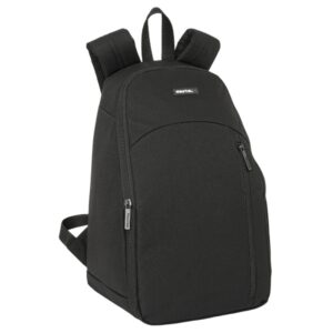 Safta Mochila - Isotermica - Cremallera Doble - Bolsillo Frontal - Hombreras Acolchadas - Material Repelente - Asa Superior - 14.5L - 230x180x360mm - Color Negro