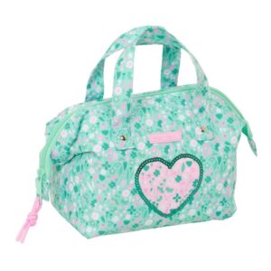 Safta Cuore Neceser de 5.8L - Cremallera - Asa Lateral - Interior Forrado - 265x125x175mm - Color Turquesa