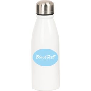 Safta Blackfit8 Cool Botella Metalica de 500ml - Resistente - 60x240mm - Color Blanco