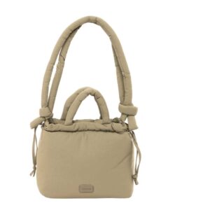 Safta Moos Capsula Bolso - Cierre de Iman - Cremallera - Cierre con Cordones - Asas Acolchadas - 6.34L - 240x110x240mm - Color Beige