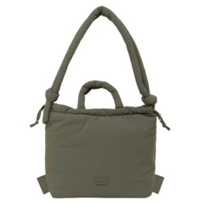 Safta Moos Capsula Mochila para Portatil hasta 14.1" - Cierre de Iman - Bolsillo Interior - Cierre con Cordones - Bolsillo Exterior - Asas Acolchadas - 18.80L - 400x170x310mm - Color Verde