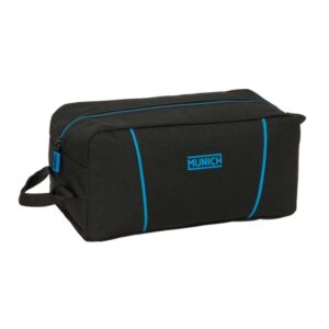 Safta Munich Road Zapatillero - Asa Lateral - 9L - Organiza Calzado - Resistente - Facil Transporte - 340x180x150mm - Color Negro