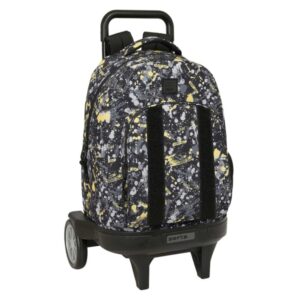 Safta Graffiti Splash Mochila con Carro - Extraible - Bolsillo Frontal - Portabotellas - Tirador Doble - Hombreras Acolchadas - Tarjeta ID - Ruedas Antivibracion - 330x220x450mm - Multicolor