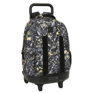 Safta Graffiti Splash Mochila con Carro - Extraible - Bolsillo Frontal - Portabotellas - Tirador Doble - Hombreras Acolchadas - Asa Acolchada - Tarjeta ID - 330x220x450mm - Multicolor