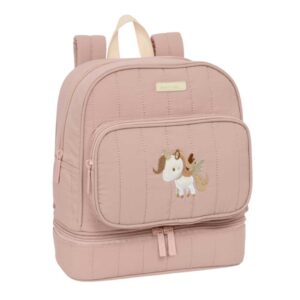 Safta Unicornio Mochila Guarderia - Isotermica - Asas de Mano - Compartimento Termo en Base - Tarjeta de Identificacion - Compatible con Carrito - 7.25L - 220x100x270mm - Color Rosa
