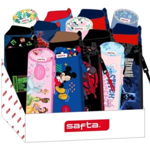 Safta Expositor con Portatodos - Carton Reciclado - Ecologico - 17L - Presentacion Ordenada y Atractiva - 315x230x235mm - Colores Surtidos