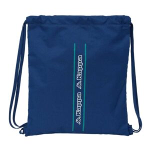 Safta Kappa Marino Saco Plano - Bolsillo con Cremallera - Cierre con Cordones - 5L - Ligero y Portatil - 350x10x400mm - Color Azul Marino