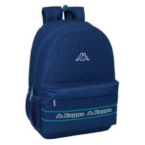 Safta Kappa Marino Mochila Adaptable a Carro - Bolsillos Laterales - Doble Tirador en Cremallera - Ergonomia Acolchada - Asa Superior - 19L - 300x140x460mm - Color Azul Marino