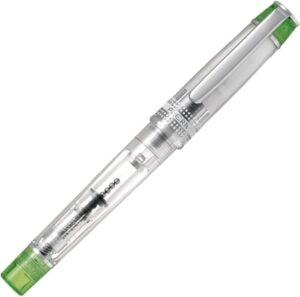 Pilot Prera Pluma Estilografica - Cuerpo Transparente - Incluye Convertidor y Cartucho de Tinta - Color Verde