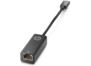HP Adaptador USB‑C a Ethernet RJ45 G2 - Gigabit 10/100/1000 Mbps - Plug & Play - Soporta PXE Boot, Wake‑on‑LAN y MAC Address Pass‑Through - Diseño Compacto y Portatil - Color Negro