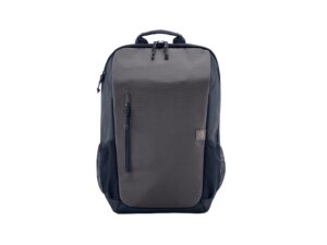 HP Travel Mochila Expandible para Portatil 15.6" 18‑21L - Resistente al Agua - Compartimento Acolchado - Multiples Bolsillos y Accesos Rapidos - Pasador para Trolley - Color Gris