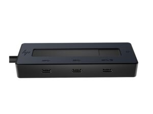 HP Hub Multipuerto 4K USB‑C - 4 Puertos USB‑C 10Gbps - Power Delivery 65W - Salida de Video 4K via DisplayPort Alt Mode - Diseño Compacto 50% Plastico Reciclado - Color Negro
