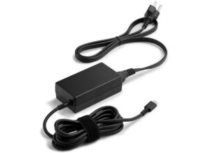 HP 65W USB‑C LC Power Adapter - Cargador USB‑C 65W con HP Fast Charge - Compatible con Portatiles HP con USB‑C - Diseño Compacto y Ligero - Cable 1.8 m - Color Negro