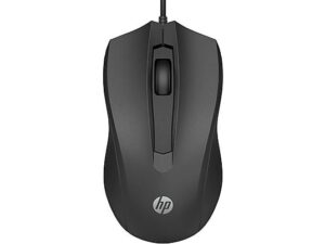 HP 105 Raton USB- Sensor Optico 1600 DPI - Diseño Ambidiestro Ergonomico - 3 Botones con Rueda de Desplazamiento - Ligero y Duradero - Color Negro