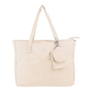 Oxford Endless Tote Bag 14L - Amplio Compartimento - 9 Bolsillos - Incluye Neceser Interior, Monedero y Tarjetero - Color Beige