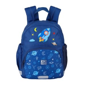 Oxford Space Mochila Infantil 8.5L - 2 Bolsillos Laterales con Goma Eslastica - Espalda Acolchada Ergonomica - Elementos Reflectantes - Asas Acolchadas y Ajustables - Material Repelente al Agua - Color Azul