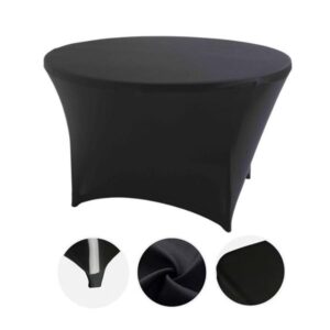 Sungarden Funda Para Mesa de Resina Redonda 160x74cm - Color Negro