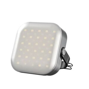 Elbat EB0569 Linterna Solar de Camping 500LM - 6500K - 12 Modos de Iluminacion - Funcion Powerbank - Gancho Ajustable - Color Gris