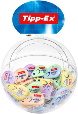 Tipp-Ex Mini Pocket Mouse Pastel Expositor con 40 Cintas Correctoras 5mm x 6m - Resistente - Escritura Instantanea
