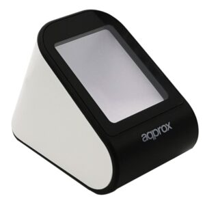 Approx Lector de Codigos de Barras Sobremesa 1D/2D - Indicador LED y Beeper - Velocidad de Escaneo 30fps - Disparo Automatico